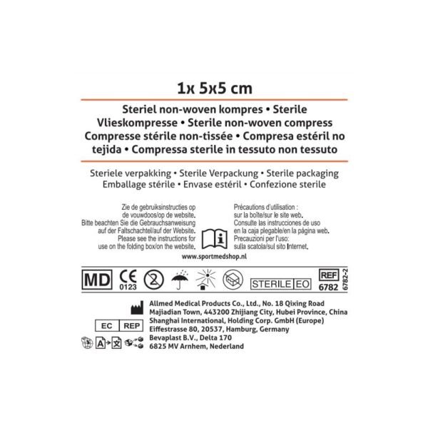 Bevaplast kompres non-woven 5×5 cm