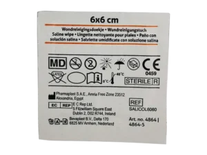Saline Wipes – Steriele Wondreinigingsdoekjes